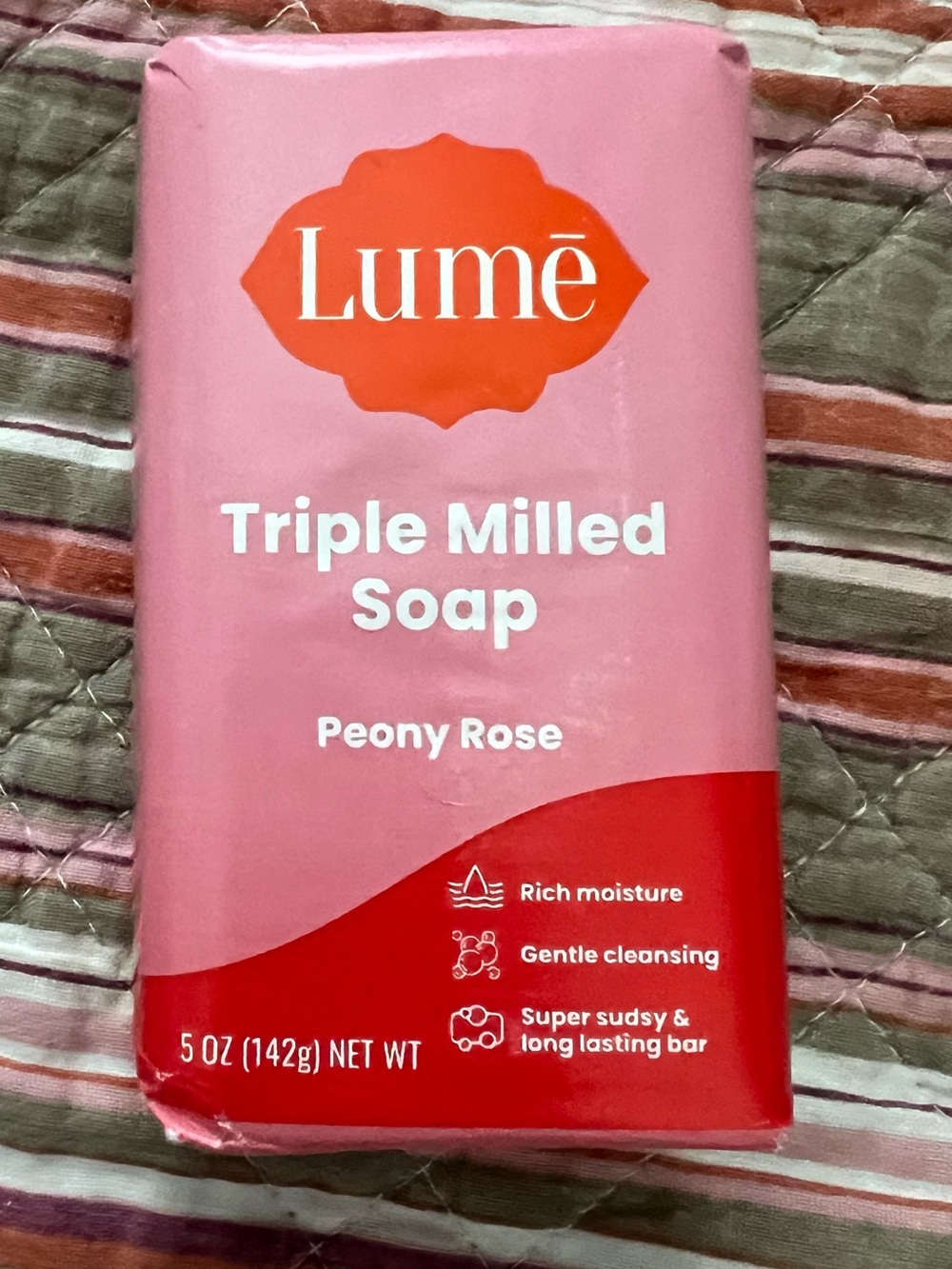 Lumē~Peony Rose Triple Milled Soap - Pink